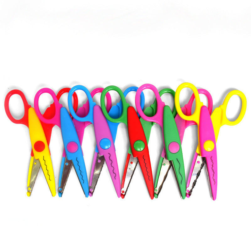 Forbici Decorative, Set Forbice con 6 Lame, multicolore,fai da te
