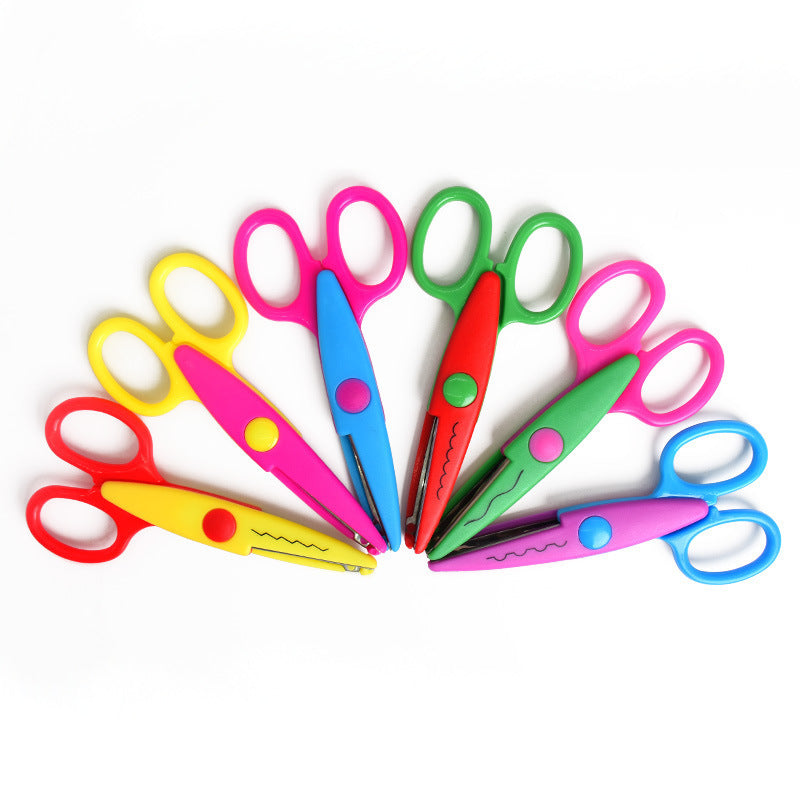 Forbici Decorative, Set Forbice con 6 Lame, multicolore,fai da te