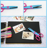 Forbici Decorative, Set Forbice con 6 Lame, multicolore,fai da te