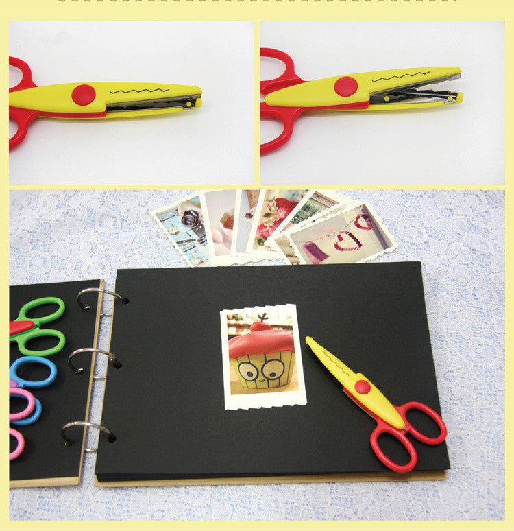 Forbici Decorative, Set Forbice con 6 Lame, multicolore,fai da te