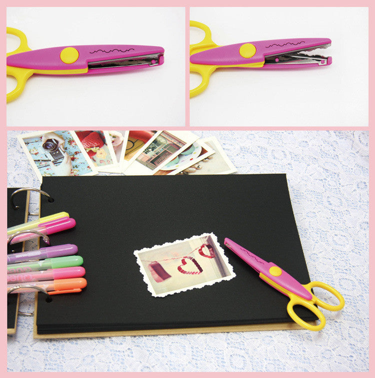 Forbici Decorative, Set Forbice con 6 Lame, multicolore,fai da te