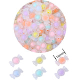 200 Perline Trasparenti con Colori Interni Assortiti caramelle 16mm