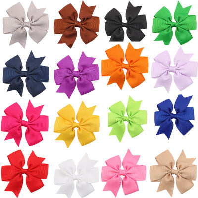 32 Pezzi Ferma Capelli Fermaglio Fiocco Farfalla Mollette Clip Modello Liscio