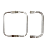 1 Pezzo Chiusura per Borsa Uncinetto a Scatto, Telaio in Alluminio con Manico, Cornice Clic Clac per Borse Fai da Te Varie Misure