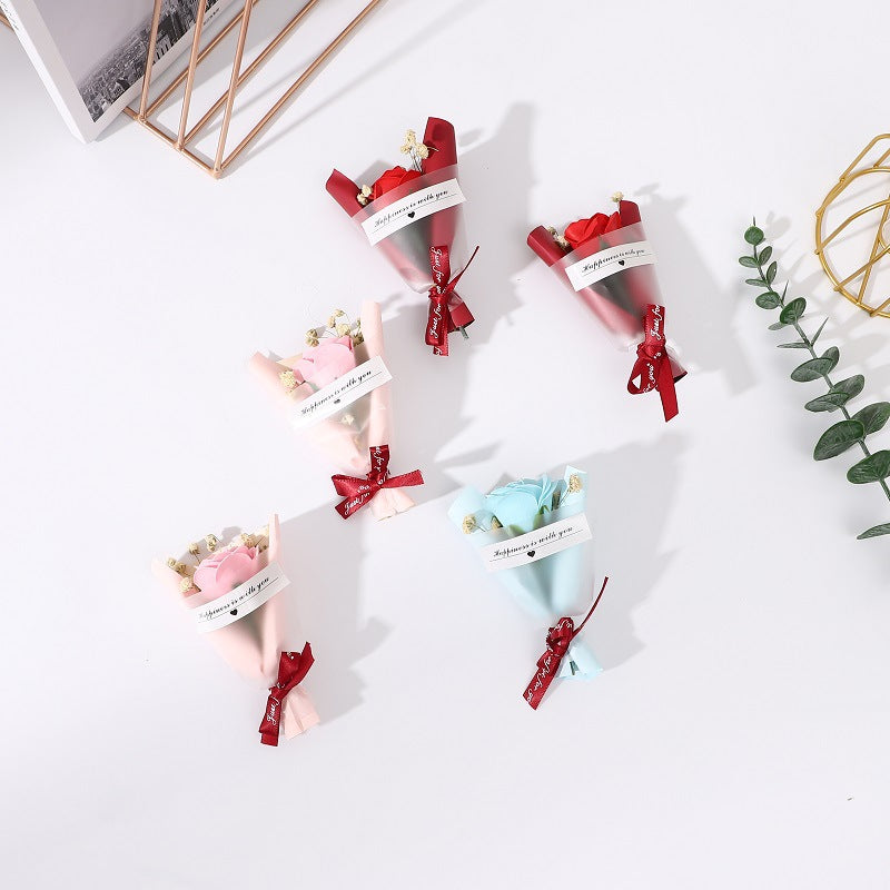 6 Mazzi di Mini Fiori Secchi, Bouquet Decorativi in Colori Assortiti, Mini Bouquet di Fiori Secchi Naturali per Casa, Feste e Regali