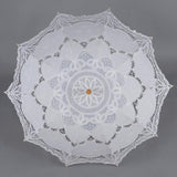 Lace Parasol Ombrello sposa in pizzo bianco decorazione addobbo estate foto ricordo