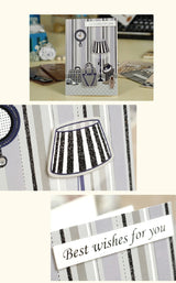 Biglietto di Auguri per Papà con Decorazioni 3D – Cartolina Elegante per Festa del Papà, Compleanno e Ringraziamento