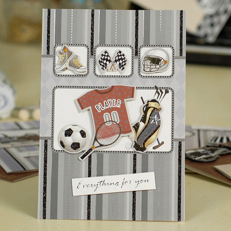 Biglietto di Auguri per Papà con Decorazioni 3D – Cartolina Elegante per Festa del Papà, Compleanno e Ringraziamento