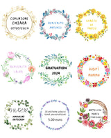 20 pezzi Adesivi Etichette rotondi personalizzati 5cm