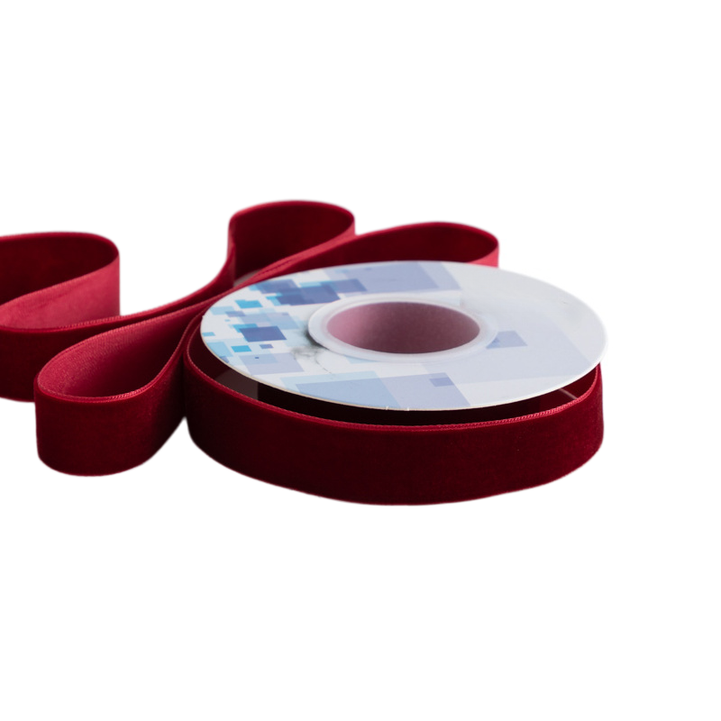 Nastro di Velluto Multicolore 2,5cm x 5 Yard (4,5m) Bobina Singola, Tessuto Morbido per Confezioni Regalo, San Valentino, Ghirlande Natalizie, Bouquet,Bomboniere