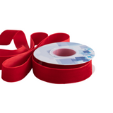 Nastro di Velluto Multicolore 2,5cm x 5 Yard (4,5m) Bobina Singola, Tessuto Morbido per Confezioni Regalo, San Valentino, Ghirlande Natalizie, Bouquet,Bomboniere