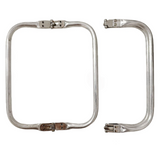 1 Pezzo Chiusura per Borsa Uncinetto a Scatto, Telaio in Alluminio con Manico, Cornice Clic Clac per Borse Fai da Te Varie Misure