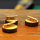 5 Pezzi Calamita Magnete Mollette Legno Ceppi Natura