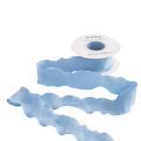 Nastro 10 Yard largo 4cm con trama di cotone Bordo foglia di loto