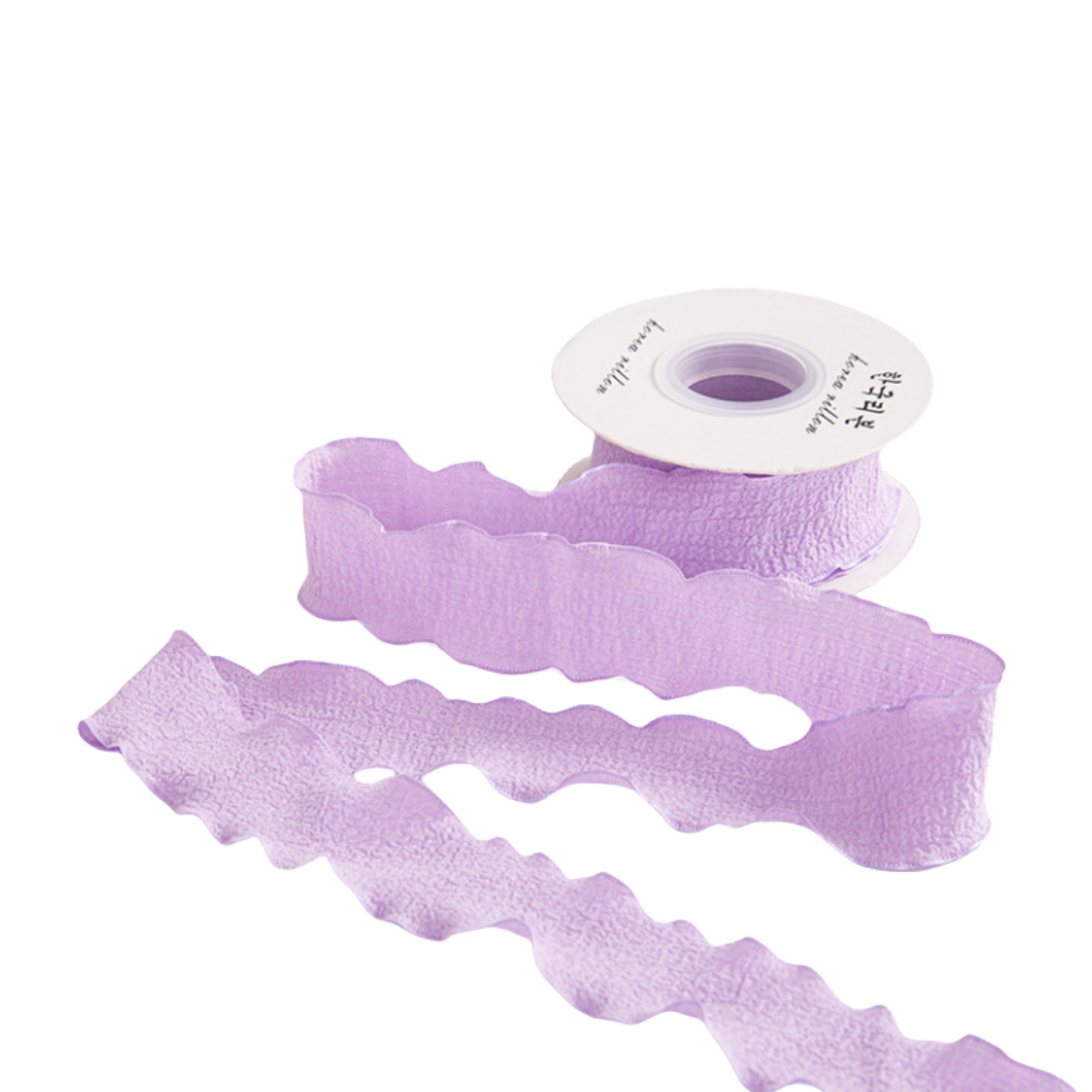 Nastro 10 Yard largo 4cm con trama di cotone Bordo foglia di loto