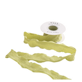 Nastro 10 Yard largo 4cm con trama di cotone Bordo foglia di loto