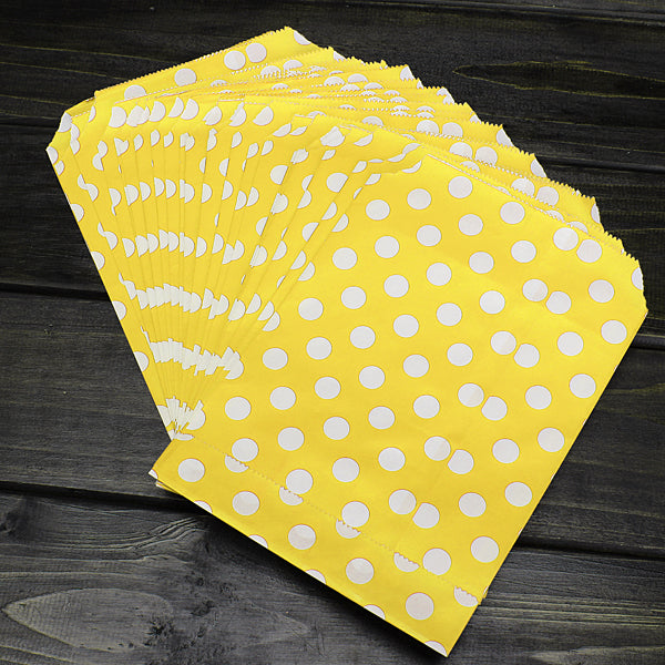 100x bustine 13 * 17CM carta porta confetti,dolce,pane,colorata pois