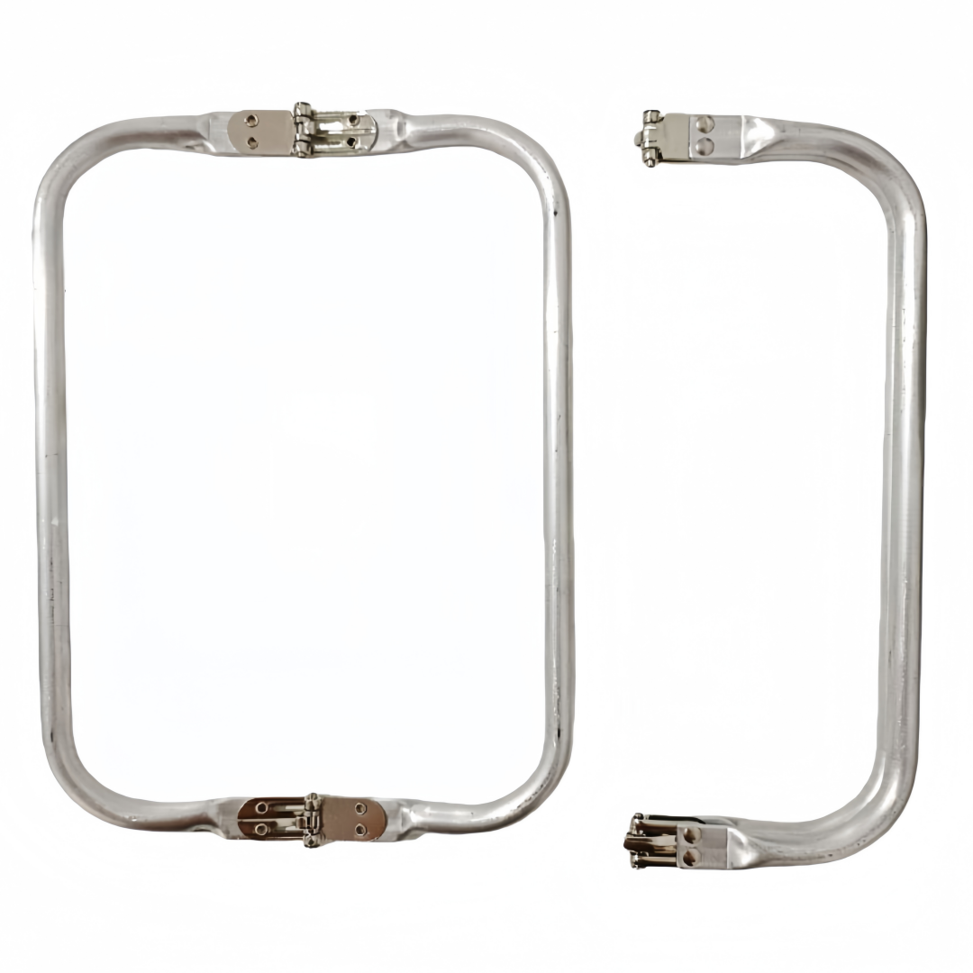 1 Pezzo Chiusura per Borsa Uncinetto a Scatto, Telaio in Alluminio con Manico, Cornice Clic Clac per Borse Fai da Te Varie Misure