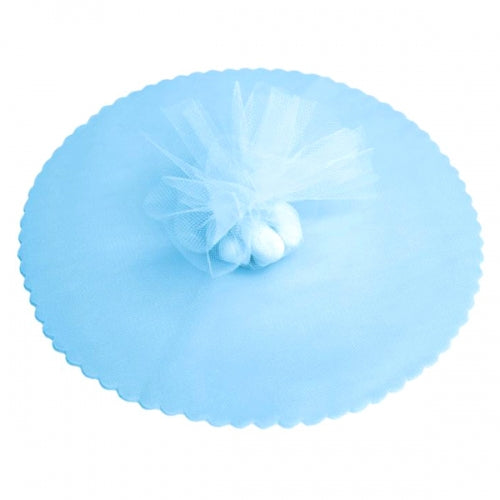 100x Velo VELI di Fata Tulle Organza Tondo VELETTI BOMBONIERE Fai da Te Confetti