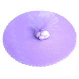 100x Velo VELI di Fata Tulle Organza Tondo VELETTI BOMBONIERE Fai da Te Confetti