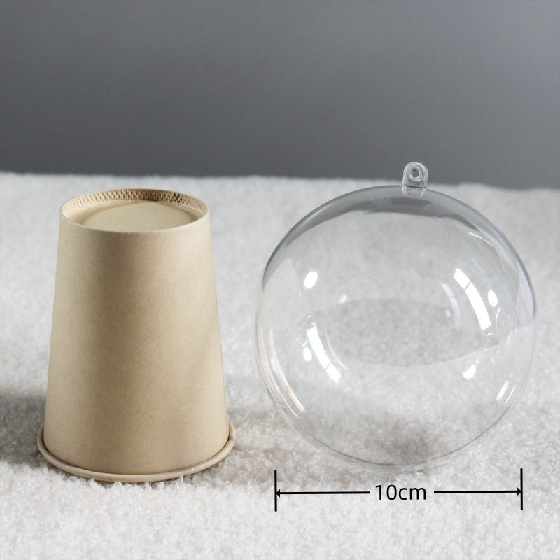 5 pezzi Sfera Rotonda Trasparente Plastica Appeso Porta Regalo Bomboniera