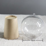 5 pezzi Sfera Rotonda Trasparente Plastica Appeso Porta Regalo Bomboniera
