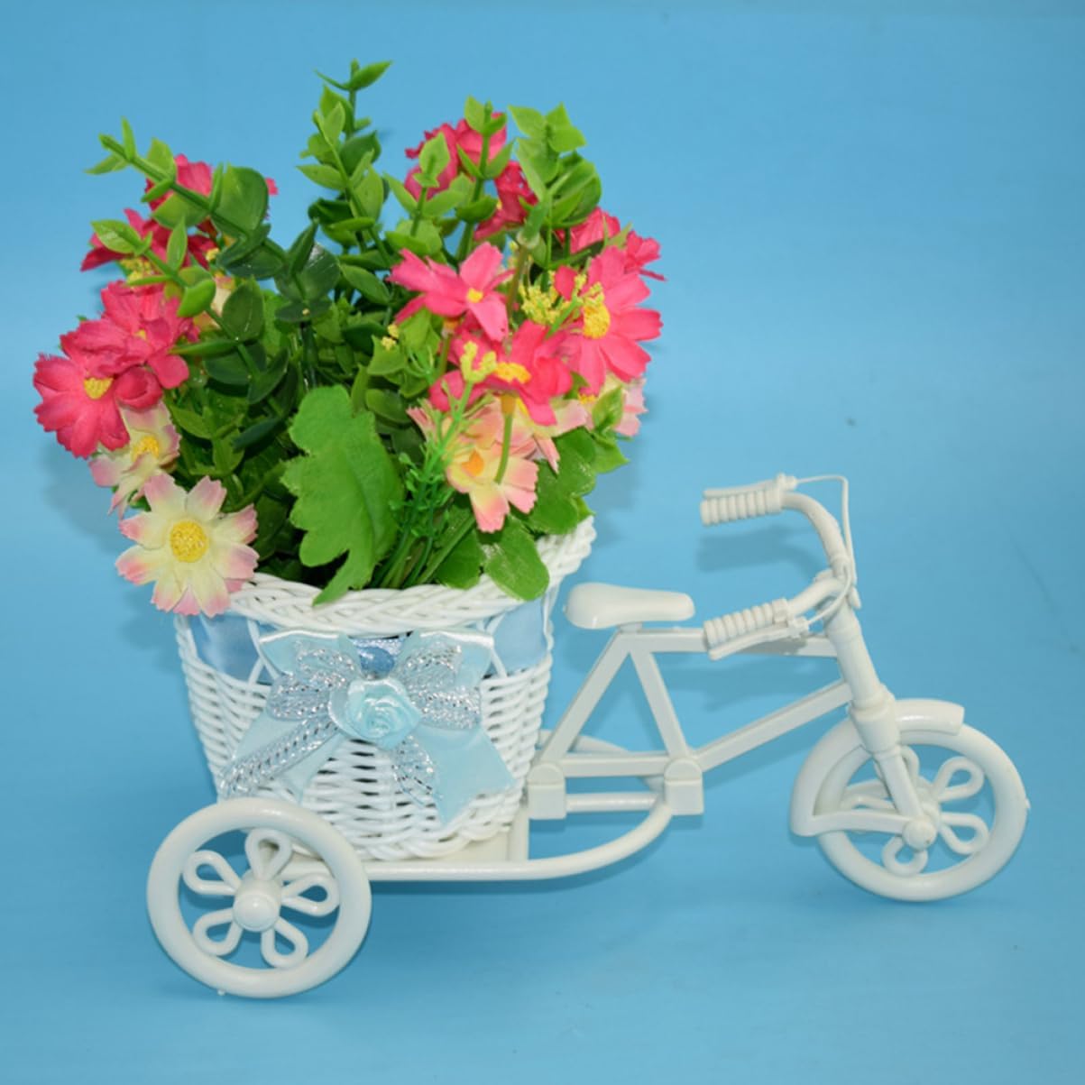 Cestino CESTO DI FIORE FORMA BICCLETTA Vaso Centrotavolo