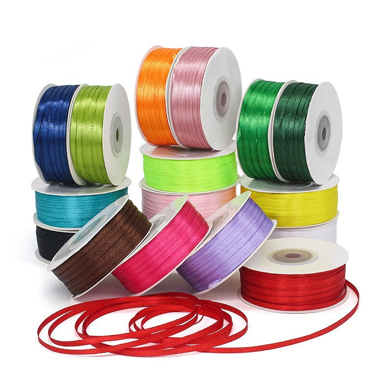 Nastro Doppio Raso, 3 mm x 100 Yards (91 Metri)