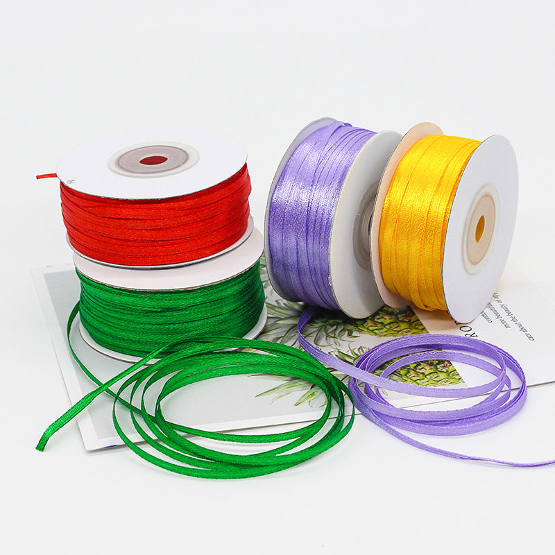 Nastro Doppio Raso, 3 mm x 100 Yards (91 Metri)