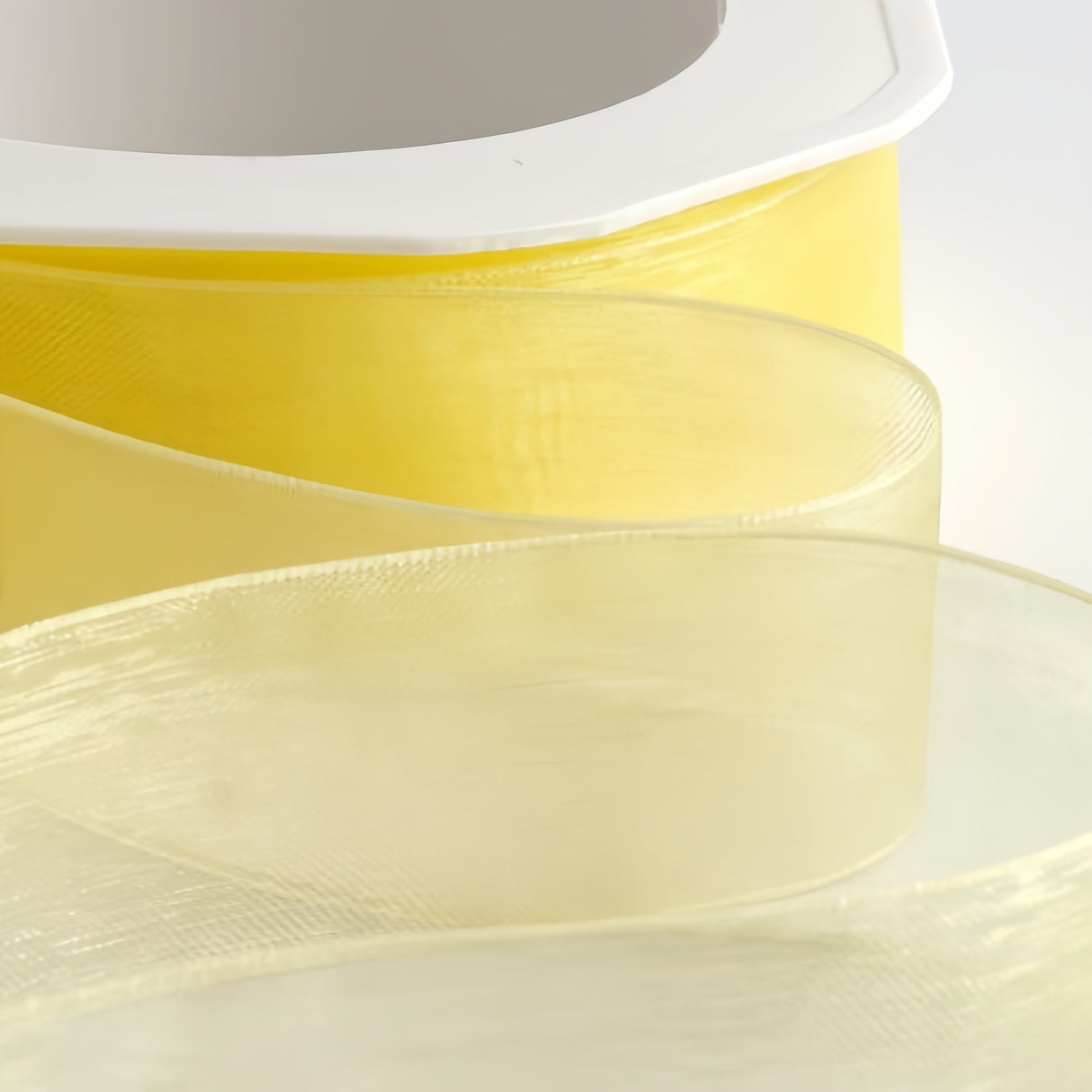 Nastro Organza Bianco 12 MM Rotolo Bobina da 50 Yard Fai da Te