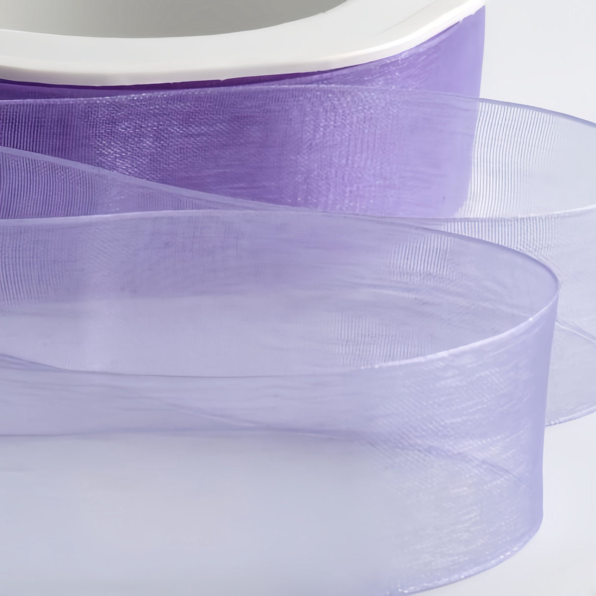 Nastro Organza Bianco 12 MM Rotolo Bobina da 50 Yard Fai da Te