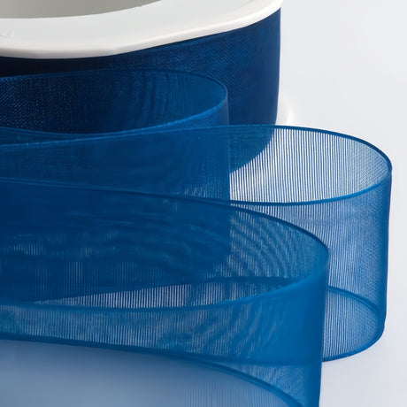 Nastro Organza Bianco 12 MM Rotolo Bobina da 50 Yard Fai da Te