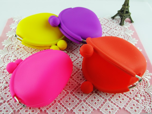 BORSELLINO PORTAMONETE IN SILICONE vari colori IDEA REGALO Accessori