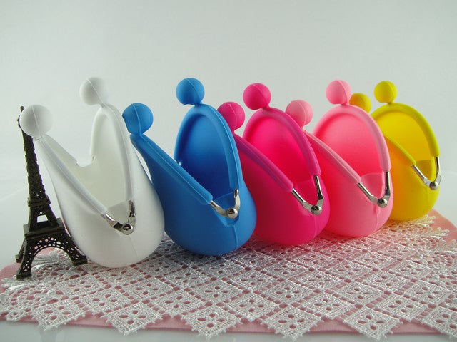 BORSELLINO PORTAMONETE IN SILICONE vari colori IDEA REGALO Accessori