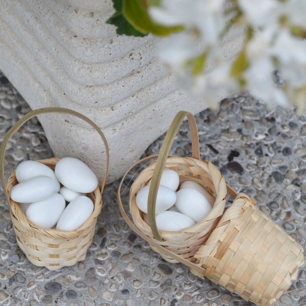 Cesto di Vimini Mini Cesto Per confetti Portaconfetti Decorazione Tema Naturale