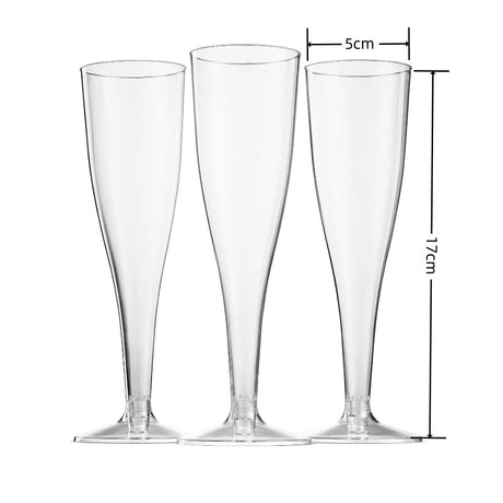 48 Pezzi Flute Plastica, Calici Plastica 120 ml, Bicchieri Da Champagne Prosecco