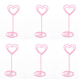 10x Segnaposto Centrotavolo Porta Foto Biglietto Colore Rosa