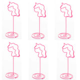 10x Segnaposto Centrotavolo Porta Foto Biglietto Colore Rosa