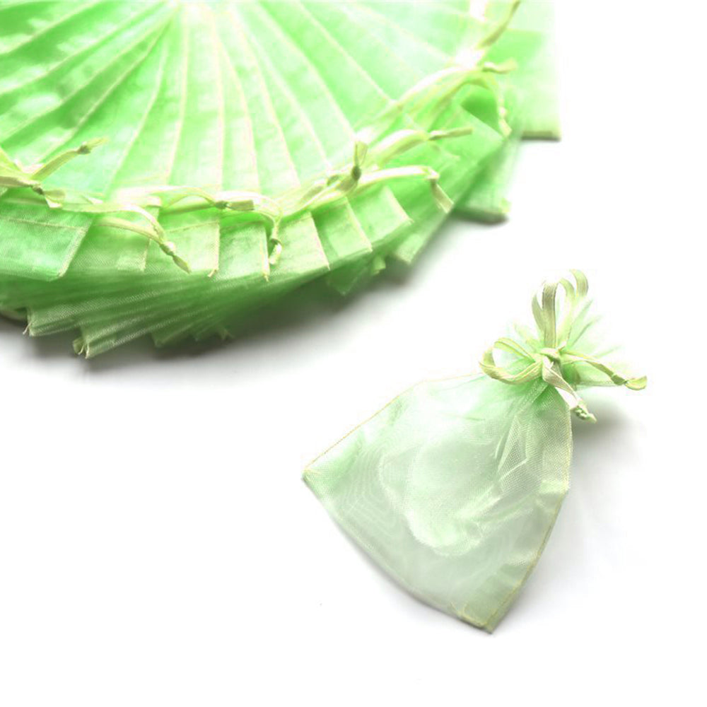 100 Sacchetti Organza 7 * 9cm Confetti Bomboniera Regalo