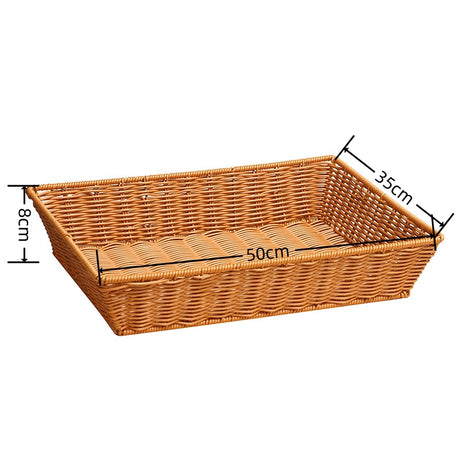 Vassoio Cesto rettangolare intrecciato in vimini vintage per bomboniere sacchetti oggetti