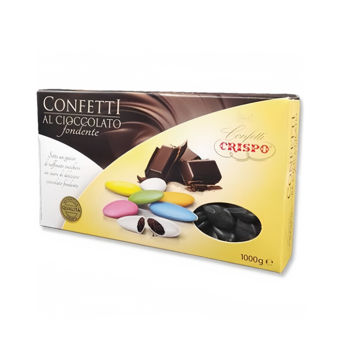 Confetti Neri Cioccolato Fondente, 1Kg, Crispo