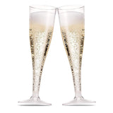 48 Pezzi Flute Plastica, Calici Plastica 120 ml, Bicchieri Da Champagne Prosecco