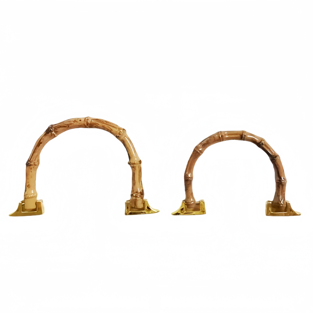 Manico a Forma di U in bambù per Borse, Accessorio di Ricambio per Borse Uncinetto e Fai da Te