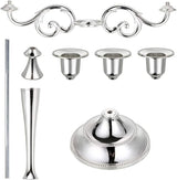 Candeliere Candelabro 3 braccia candele Centrotavolo metallo