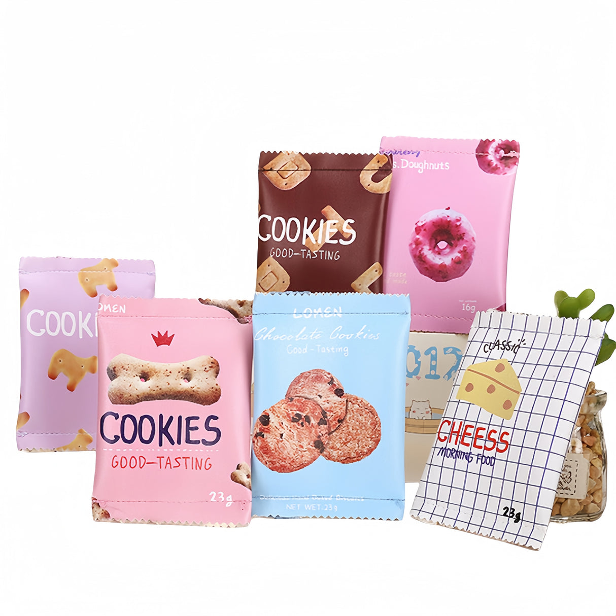 BORSELLINO PORTAMONETE IN PELLE PU Forma Snack merenda vari colori