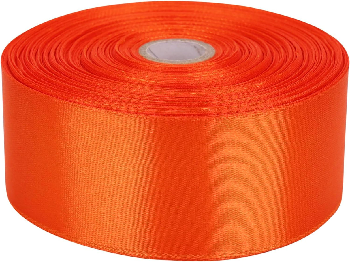 Nastro Doppio Raso confezione Regalo Creazione fai da te, lunghezza 25 yard 4cm