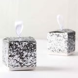 50 Pezzi Scatola Porta confetti Scintillio Oro Brillante Lucido