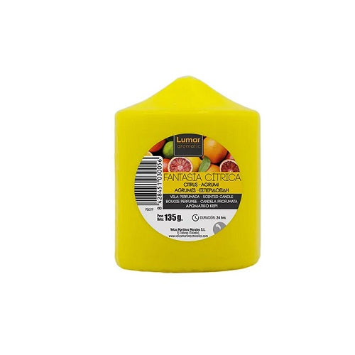 Candela Profumata a Forma di Taco Colore giallo Fantasia Agrumata