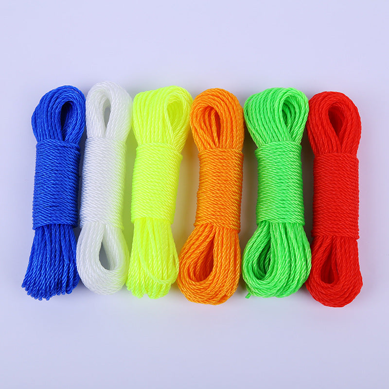Corda stendibiancheria 20 metri – corda resistente multiuso in polipropilene – per stendere i panni, campeggio, giardinaggio, bricolage, campeggio e uso domestico – colori assortiti