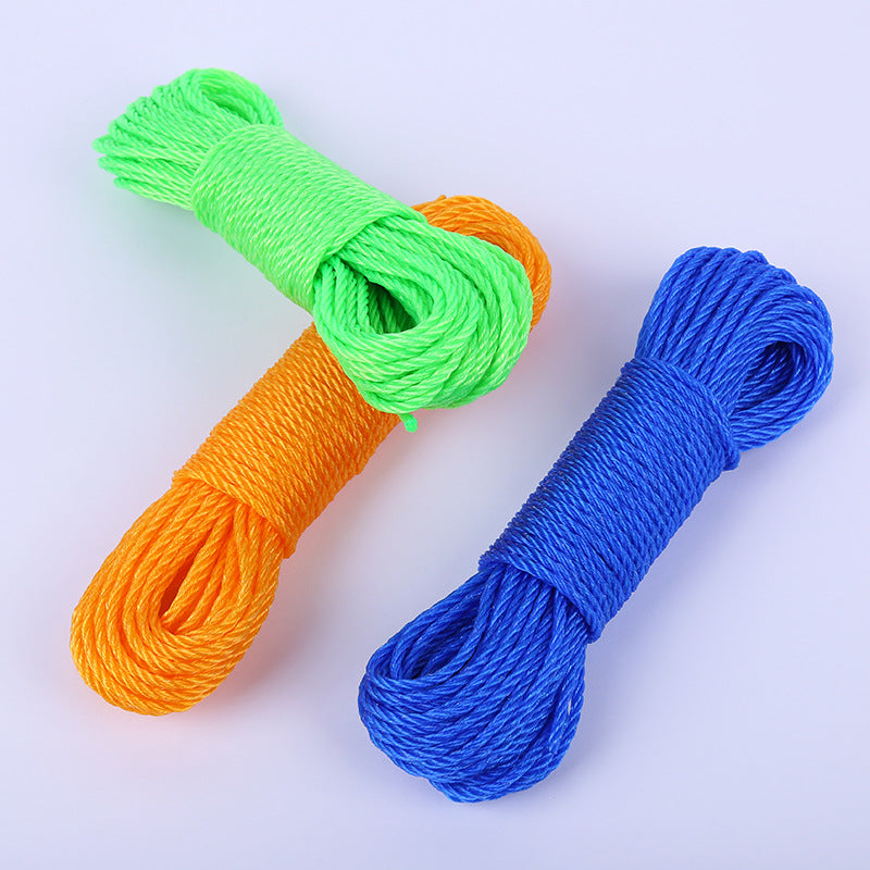 Corda stendibiancheria 20 metri – corda resistente multiuso in polipropilene – per stendere i panni, campeggio, giardinaggio, bricolage, campeggio e uso domestico – colori assortiti